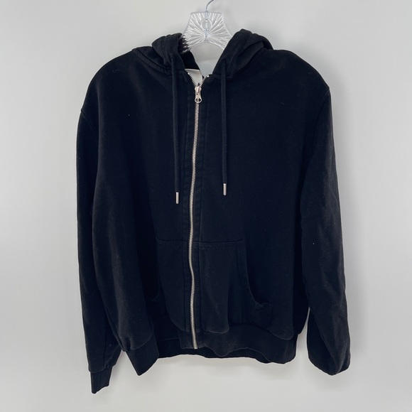 H&M Tops - H&M Black Full Zip Sweatshirt